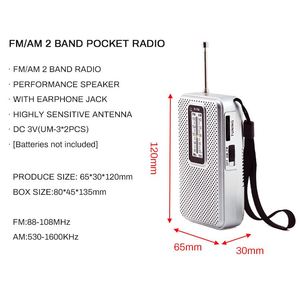 Fábrica 2025 precio al por mayor negro portátil Mini tamaño pequeño recargable Tf Usb Multi <span class=keywords><strong>Banda</strong></span> Am Fm Radio con auriculares - Product Image 4