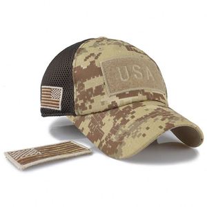 Wholesale High Quality American Usa Flag Camouflage Patch Camo Baseball Cap <strong>Custom</strong> - Product Image 5