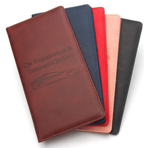 Titular de documentos de <span class=keywords><strong>registro</strong></span> y seguro de coche, organizador de guantera de papeleo de tarjeta de vehículo de cuero PU para licencia de conducir - Product Image 1