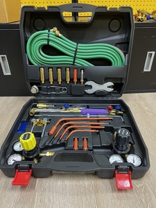 Kit de soplete de corte de soldadura <span class=keywords><strong>Oxygen</strong></span> acetileno Oxy Tote profesional con tanque interruptor doble Chapado en cobre capacidad de corte máxima de 35mm - Product Image 3