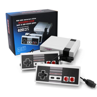 2019 Classic Mini Consolas de jogos portáteis Handheld Built-In 620 TV Video Game joystick & game controller