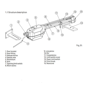 <span class=keywords><strong>Moins</strong></span> <span class=keywords><strong>cher</strong></span> Big Arms Heavy Duty AC Moteur Ouvre-porte automatique <span class=keywords><strong>Opérateur</strong></span> de porte battante à distance 500kg à vendre - Product Image 5