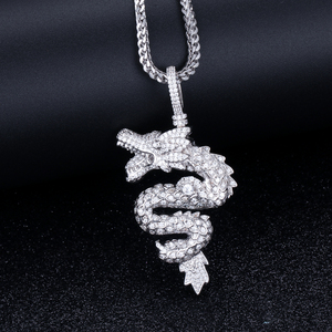 Colgante Personalizado de Hip Hop con Circonitas, Joyería de Moda de Latón, Chapado en Oro de 14k 18k, Engaste de Garra de Circonita 5A, Grosor de Revestimiento de 0.3mm - Product Image 2