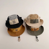 Sombrero de Pescador de Ala Ancha de Secado Rápido, Gorra Delgada y Transpirable con Protección Solar para Niños, para Salidas de Primavera y Verano