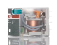 Relais d'interface 1SVR405613R1000 CR-M024DC4, bobine 24V, contacts 4CO (SPDT), montage sur rail DIN, série CRM