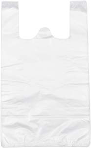 Solución de almacenamiento de camisetas de plástico para bolsas de plástico al por menor brillantes de mercancía blanca - Product Image 3