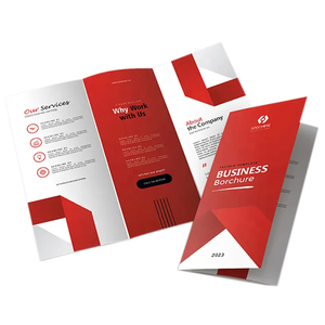 Individueller Offset-Papierflyer-Druck Glänzend Beschichtet Faltbar Zwei-/Drei-/Vierseitig Professionelle Broschüre Menü-Booklet Flugblätter - Product Image 3
