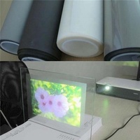 Écran de projecteur holographique Transparent, pour fenêtre en verre 3D, Film aluminium pour la publicité, 1 pièce