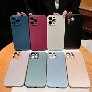 Funda de cristal mate ag para lente de cámara, accesorios de teléfono móvil para iphone 14 pro, logo de tpu de cristal