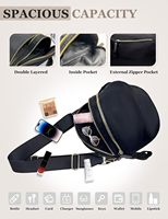 Sac bandoulière personnalisé en nylon antivol avec large sangle réglable pour loisirs et mode