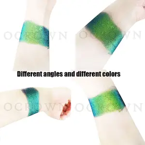 Chameleon shifting color fragment made of mica used for nail beauty decoration coating car print pigment powder for resin