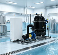 Sistem Pengolahan Air Membran Keramik TANGENT 1000L/Jam Filtrasi 2kW 380V Garansi 2 Tahun