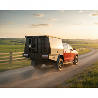 Auvent de benne amovible 4x4 en aluminium, étanche, thermolaqué, multi-usages, pour rangement de benne ou boîtes à outils extérieures