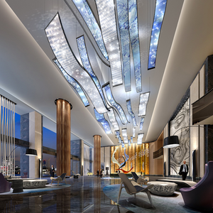 Juego de Muebles de Dormitorio de Lujo para Hotel de 5 Estrellas de One Stop Hotel Project, Diseño Moderno Personalizado, Cabecero de Panel de Madera, Muebles de Hotel - Product Image 2