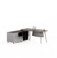 Chaise de bureau de direction et ensemble de bureau modulaire, mobilier de bureau moderne en bois durable pour immeuble de bureaux