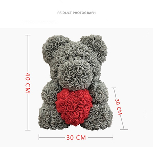 Fatti a mano Conserve <span class=keywords><strong>di</strong></span> Fiore Personalizzato Rosa Teddy Bear 40 centimetri Per La Fidanzata Regalo <span class=keywords><strong>di</strong></span> Amore - Product Image 2