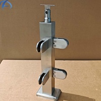 Vente en gros usine : Supports de garde-corps en verre pour escalier en acier inoxydable, système de poteaux de garde-corps Austin pour extérieur et intérieur