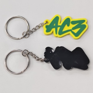 CCH OEM <b>Keychain</b> Manufacturing 2D logo <b>Custom</b> Silicone Rubber <b>Keychain</b> 3D Cute Anime Soft PVC <b>Keychain</b> - Product Image 5