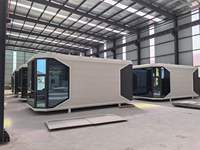 Casa Capsula Spaziale Impermeabile Prefabbricata con Finestra Panoramica per Siti Glamping