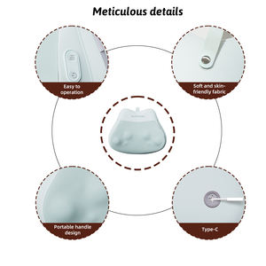 Almohada de masaje de cuero recargable con amasado caliente de doble uso para cuello, cintura, espalda y masajeador de coche de cuerpo completo - Product Image 2