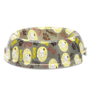 Kediler ve köpekler için köpek besleme tek yuvarlak kase için özel melamin pet plastik kase baskılı S-L - Product Image 2