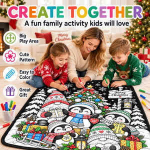 Custom Design Double Layer Flannel <b>Fleece</b> Creative Doodle Art Color Your Own <b>Throw</b> DIY Coloring Blanket for Adults and Kids - Product Image 2