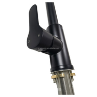 Robinet d'eau moderne sans contact intelligent en acier inoxydable ABS robinet de cuisine avec pulvérisateur à tirette capteur anti-éclaboussures