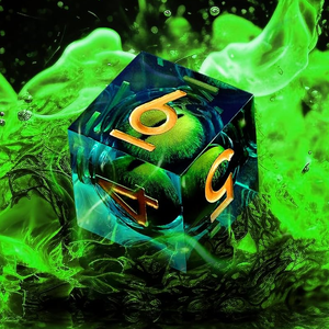 Ensemble de dés DND œil de <span class=keywords><strong>dragon</strong></span> bleu océan, dés polyédriques avec chiffres argentés, 1 pièce, 18 mm, œil de <span class=keywords><strong>dragon</strong></span> D6 pour Dungeons and Dragons, jeu de rôle de table - Product Image 6