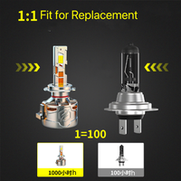 Ampoule de phare de voiture LED 200W, super lumineuse, 16000lm, H1 H3 H7 H119005 9006 9012 880, plug and play, ampoules de phare LED auto