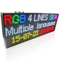 Hochleuchtende Outdoor Wasserdichte P5 P10 Vollfarbige LED-Anzeige Lauftext LED-Display Laufschrift LED-Nachrichtentafel
