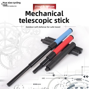Bâton télescopique mécanique léger <span class=keywords><strong>de</strong></span> 21 pouces en alliage d'aluminium aéronautique à <span class=keywords><strong>trois</strong></span> sections, rétractable, pour la défense personnelle monté sur véhicule - Product Image 5