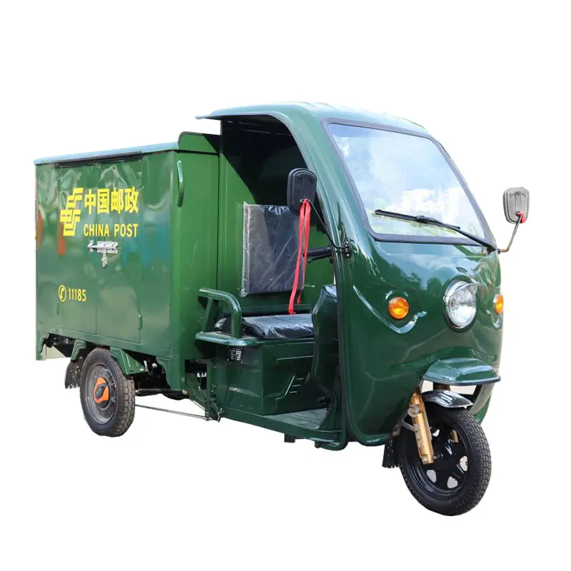 Triciclo eléctrico de entrega urgente con batería grande y potente, camión eléctrico de carga, triciclo eléctrico de 60V y 45Ah, fabricado en China