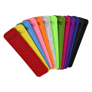 Juego de bolsas pequeñas de tela no tejida personalizadas para bolígrafos individuales, bolsa de lápices de papelería para embalaje de fieltro Multicolor portátil