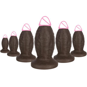 Dildo XXL en silicone liquide double dureté, jouet de simulation, plug anal, jouets sexuels pour adultes, jouets de plaisir pour adultes, dildos - Product Image 1