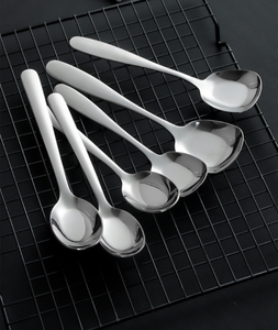 Cucharas Cuadradas de Acero Inoxidable DFS01 S M L para Niños, Cucharas para Servir Comida en Casa, Cucharas para Sopa con Cabeza Cuadrada y Logotipo Personalizado - Product Image 3