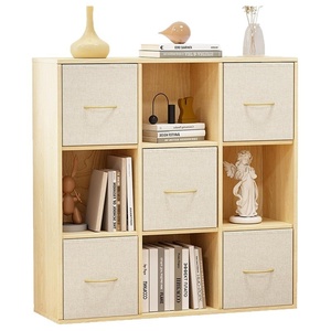 Estantería Plegable Estilo Americano con Ocho Compartimentos, Mueble de Almacenamiento Vertical para Sala de Estar - Product Image 5
