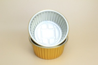 Contenants ronds jetables en aluminium antiadhésifs avec couvercle en aluminium, qualité alimentaire, résistants au four, pour la cuisson, 6 pouces, 960 ml