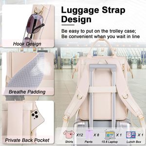 Customized Colors 15.6 Inch Laptop Backpack Food Insulation Cooler <strong>Bag</strong> with <strong>Lunch</strong> Storage Compartment <strong>for</strong> Women <strong>Working</strong> Outdoor - Product Image 5