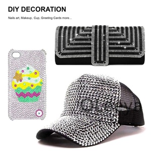 Strass en verre non thermocollants OLeeya SS3-SS50 à 12 facettes, cristal AB à dos plat, vente en gros, pour décoration d'ongles et DIY - Product Image 6
