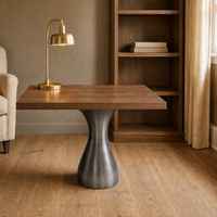 Pieds de meubles sur mesure en acier au carbone et acier inoxydable, vente en gros d'usine, base de table à manger contemporaine, fourniture OEM