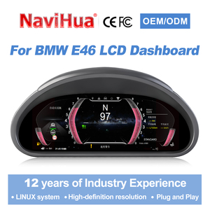 Navihua para BMW Serie 3 E46 1999-2004, Actualización del Sistema Linux del Automóvil, Panel de Instrumentos Digital para Automóvil, Velocímetro Automático Carplay, Panel de Control LCD - Product Image 1
