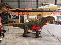 Dinosaure animatronique hautement réaliste, modèle de dinosaure électrique mobile pour exposition en parc à thème ou zoo