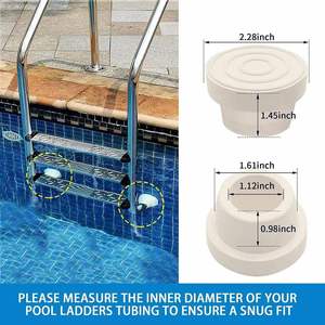 1.9 Inch <b>Pool</b> Ladder Bumper Cap DDV Replacement Rubber Plug Swimming <b>Pool</b> Ladder Pipe End Cap Protector - Product Image 4
