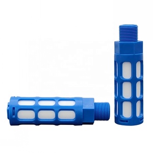 Ống giảm thanh nhựa màu xám trắng nhỏ gọn bằng nhựa resin, ren ngoài 1/8 1/4 3/8 1/2 3/4 1 inch dùng để giảm tiếng ồn - Product Image 5