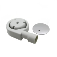 Jiayguide — collecteur de douche 718009 avec couvercle en ABS chromé, accessoire de salle de bains et bains pour retenir les cheveux