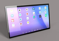 TV Tablet Putih 24,5 Inci Layar Sentuh Pintar Sistem Operasi Android 8GB+128GB Penyimpanan Dudukan TV Berputar LED 144HZ HDTV TV Kamar Mandi Portabel