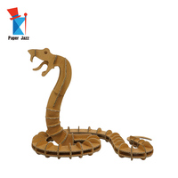 Modello Realistico di Serpente in Cartone 3D - Puzzle 3D Animale Fatto a Mano