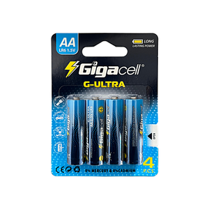Batería Gigacell 1,5V AA (Mignon/LR6/No.5) Alcalina, Ideal para Alarma de Humo y Sonido Exterior Blink - Product Image 3