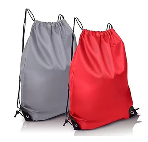 Manufacturer Custom Printed Logo Sport Storage Gym Traveling Backpack Folded Nylon Polyester Small Drawstring Bag