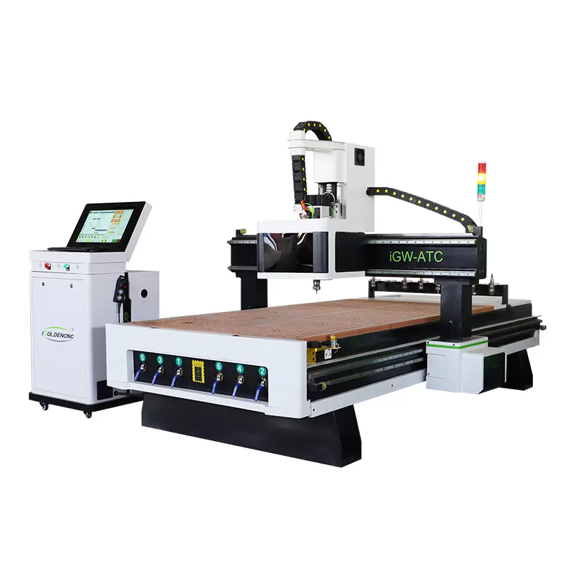 Đa Sử Dụng Trung Tâm Cắt CNC 1325 1530 3 Trục CNC Đa Chức Năng Máy Chế Biến Gỗ Cho Đồ Nội Thất Bằng Gỗ Tủ Và Bọt Khuôn